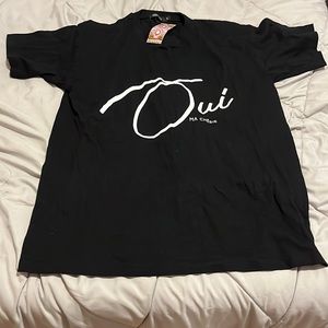 WOMENS Ma Cherie Slogan T-Shirt BLACK S